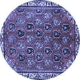 thumbnail image 1 of Ahgly Company Indoor Round Persian Blue Traditional Area Rugs, 6' Round, 1 of 4
