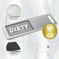 thumbnail image 6 of Clean Dirty Dishwasher Magnet - Non-Scratch Silver Signage Indicator for Kitchen Dishes with Clear, Bold & Colored Text - (Silver), 6 of 6