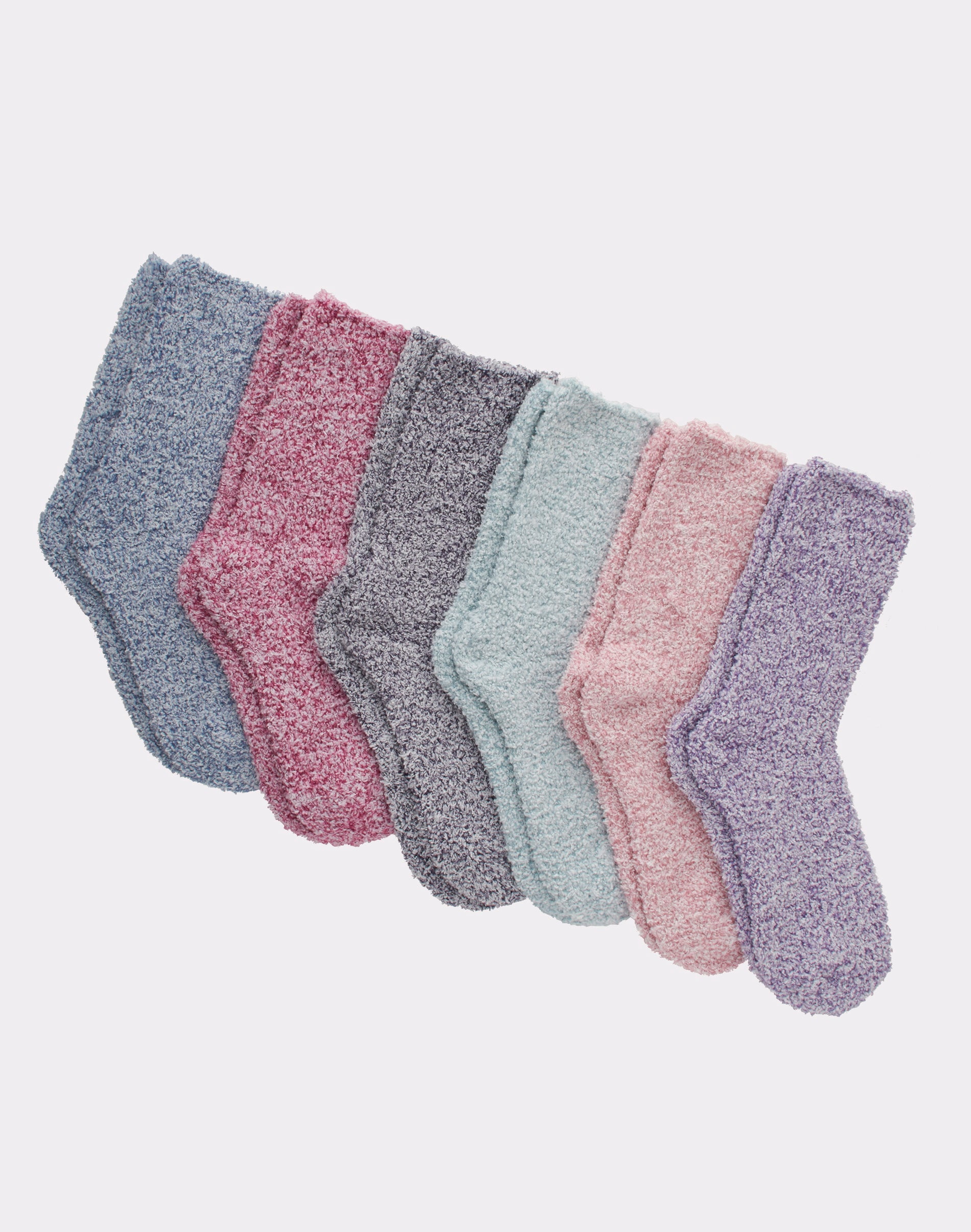 Hanes Cozy Crew Socks 6-Pack Women's Soft Fluffy Comfy sz 5-9 4 Color Choices
