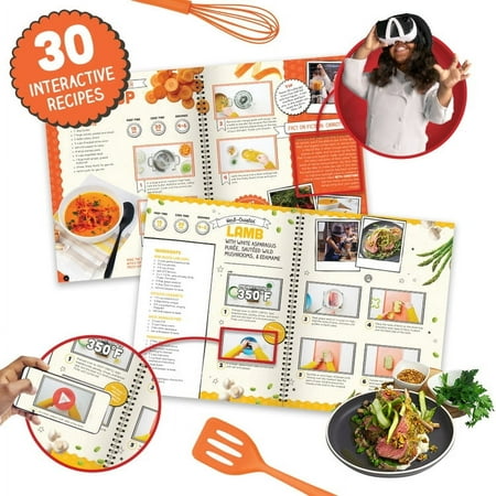 VR MasterChef Junior - Virtual Reality Recipe Book & Cooking Set for Kids | Science Kit for Kids, STEM Toys, VR Goggles Included