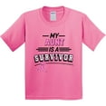 thumbnail image 3 of Inktastic My Aunt is a Survivor Breast Cancer Awareness Youth T-Shirt, 3 of 5