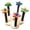 A, variant on Bird Rotating Perch Toy, Durable Wooden Ferris Wheel Parrot Toys with 5 Perches, Bird Cage Accessories for Parakeet Cockatiel Budgerigar Conures Lovebirds, Bird Supplies