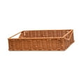 thumbnail image 3 of WeiLaiKeQi Fruit Basket Handmade Tabletop Woven Food Basket for Cupboard Shelves Spoons Brown S, 3 of 9