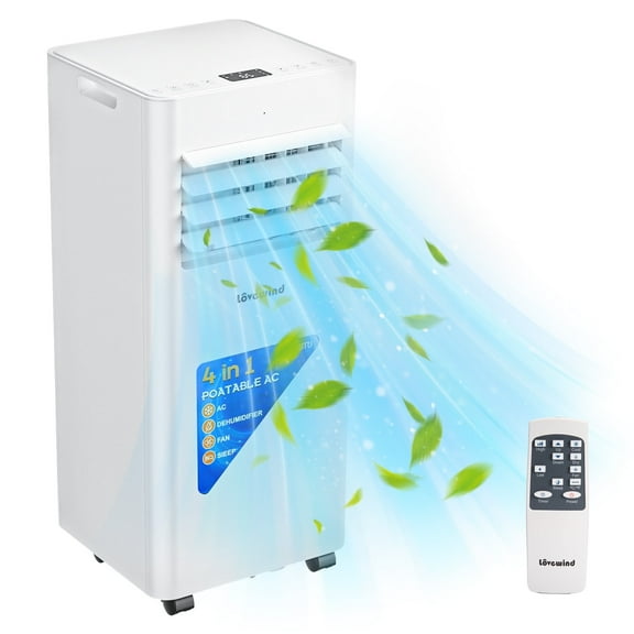 10000 BTU Portable Air Conditioner, AC Cooling Room up to 450 sq.ft, Air Conditioner, Dehumidifier, Fan