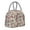 Light Grey, variant on Horeoi Roses Mixed Zebra Pattern Large Insulated Lunch Bag for Work, School, Picnic - Waterproof, Durable Oxford Cloth, Comfortable Handle-Black