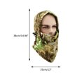 thumbnail image 3 of Thermal Fleece Balaclava Hat Camouflage Hood Cover Ski Bike Wind Stopper Winter Face Windproof for Men Women, 3 of 11