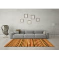 thumbnail image 3 of Ahgly Company Indoor Square Abstract Orange Modern Area Rugs, 7' Square, 3 of 4