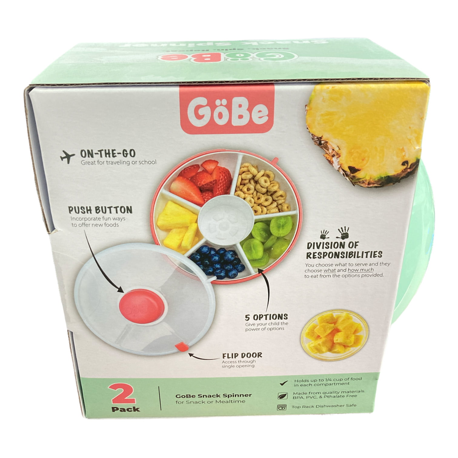 GoBe Kids Original Snack Spinner, 2-Pack (Assorted Color) - Sam's Club