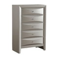 thumbnail image 5 of Glory Furniture Marilla 5-Drawers Bedroom Chest in Silver Champagne, 5 of 8