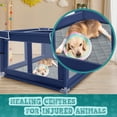 thumbnail image 4 of Parque infantil para cachorros de 42 x 42 x 25.6 pulgadas con puerta, corral para perros o perros pequeños, corral para mascotas de cerca de perro para interiores y exteriores, bolígrafo de seguridad, 4 of 7