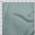 thumbnail image 4 of oneOone Georgette Viscose Sea Green Fabric Dragonfruit Craft Projects Decor Fabric Printed By The Yard 42 Inch Wide, 4 of 4
