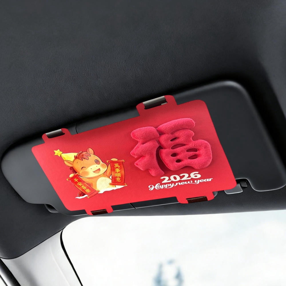 Ksruee Spring Festival Couplets Automotive Horse Stickers Chinese New Year Decorations for Vehicle Suv Truck Door Interior Exterior Women Men Holiday