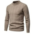 thumbnail image 3 of Mens Sweaters and Pullovers Crewneck Sweater Soft Casual Sweaters for Men Classic Pullover Sweaters with Ribbing Edge Winter Thermal Sweater, 3 of 8