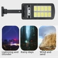 thumbnail image 4 of Toystoory 160 COB Solar LED Farola Impermeable PIR Sensor de movimiento Lámpara de control remoto inteligente 1200W Jardín exterior Luz de pared de Iluminación y accesorios lámpara de rejilla 10 Toystoory HA005678-02B, 4 of 6