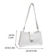 thumbnail image 3 of Bolso bandolera de un solo hombro de piel de gran capacidad con múltiples compartimentos para mujer, 3 of 3