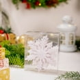 thumbnail image 2 of 6pcs, Christmas Hanging Snowflakes, Large Glitter Snowflakes Ornaments Plastic Snowflake Winter Indoor Outdoor Christmas Tree Holiday Decor, 2 of 7