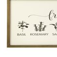 thumbnail image 4 of Benjara BM263206 Wall Decor with Herbs Label & Wooden Frame, Brown, 4 of 6