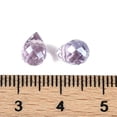 thumbnail image 3 of Electroplate Glass Beads Teardrop Pearl Luster Plated Faceted Medium Purple 8x6mm Hole: 1mm, 3 of 3