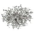 thumbnail image 1 of Uxcell 4.5 x 8 mm Mini Brads para manualidades en papel, 200 piezas de sujetadores de papel redondos, plateado, 1 of 7