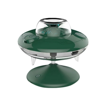 

Cool Mist Humidifiers For Bedroom Portable Small Desktop Humidifier With Night Light Personal Mini Rotating Flying Saucer Humidifiers For Bedroom & Office Des