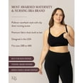 thumbnail image 2 of Kindred Bravely Sublime Nursing Sports Bras for Breastfeeding, Soft & Stretchy Maternity Bra (Grey Heather, Large), 2 of 6
