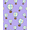 Purple, Pattern 5, variant on ODIKA 6'x9' Machine Washable Non-Slip Area Rug, Whimsical Safari Animals Floating Among Puffy Clouds and Balloons Illustration High Traffic Rug, Blue, 682632