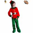 thumbnail image 6 of DHFJKG Boys Christmas Elf Dress Up Outfits 4 Piece Sets Long Sleeve Top Bottoms With Hat Shoes For Festive Xmas Party Stage Celebrations Comfort Outfit, 6 of 6