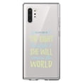 thumbnail image 1 of DistinctInk Clear Shockproof Hybrid Case for Galaxy Note 10 PLUS (6.8" Screen) - TPU Bumper Acrylic Back Tempered Glass Screen Protector - Girls With Right Hairstyle Will Conquer the World, 1 of 1
