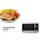 Emerson 1.3 Cu Ft 1000 Watt, Touch Control Microwave Oven, Stainless Steel/Black, MW1338SB