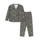 thumbnail image 1 of Fotbe Alphabet Conjunto de Pijama de Manga Larga para Mujer con Estampado, Ropa de Dormir de 2 Piezas, Conjunto de Casa Suave y Cómodo con Bolsillos-Large, 1 of 7