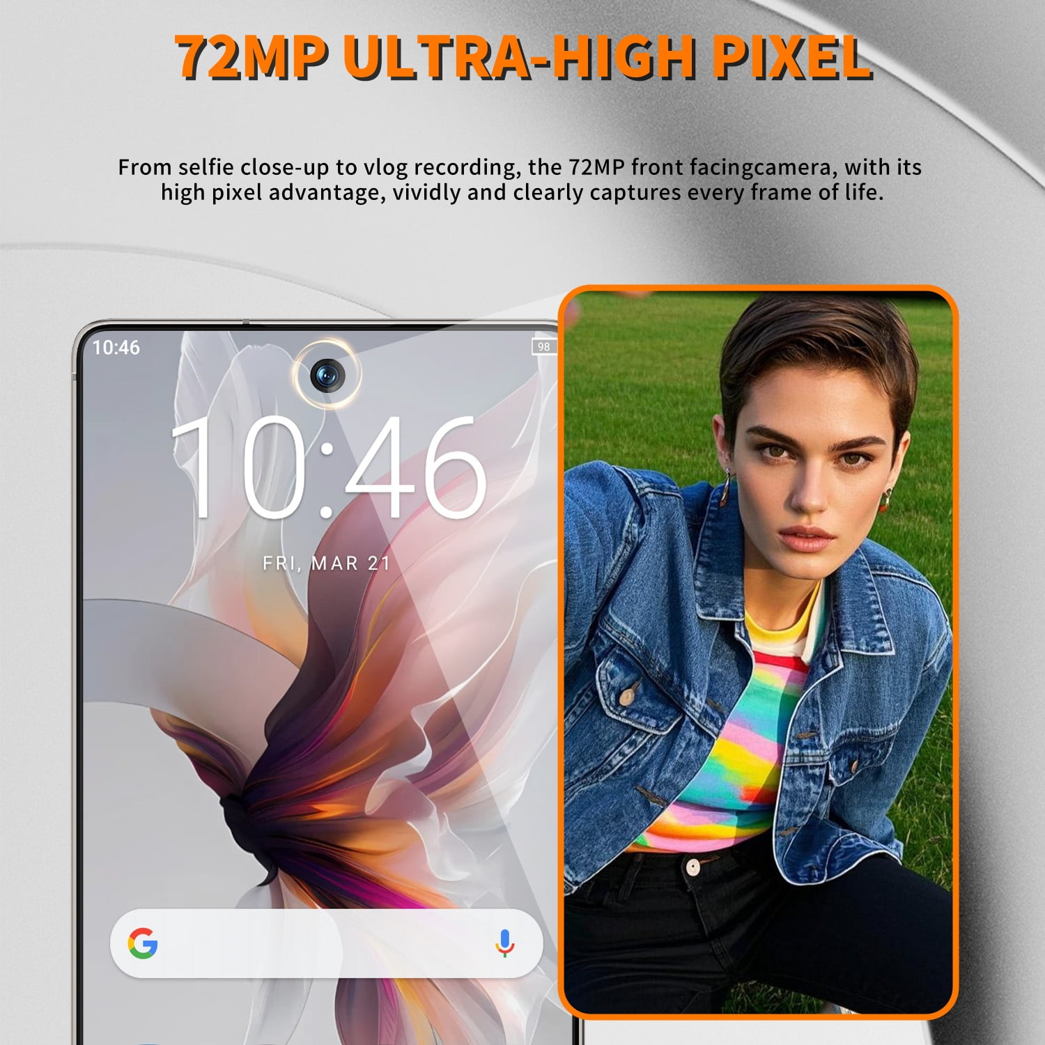 C26 Cell Phone,5G Unlocked Phones with Built-in Pen,Android 15 Smartphone 8GB+256GB Storage,6.8" FHD+ 120Hz Display,108MP Camera,6800mAh Battery,Dual SIM Face ID GPS