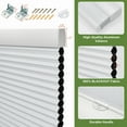 thumbnail image 6 of MiLin 100% Blackout Cordless Cellular Shades Cellular Blinds for Windows Heat Insulation UV Protection Honeycomb Design Blinds and Shades Room Darkening Shades (Blackout Black, 68 1/2" W X 60" H), 6 of 6