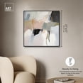 thumbnail image 5 of Softened Encounters I Canvas Neutral Abstract Art by Art Remedy, Black Frame, 30 x 30, 5 of 7