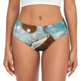 thumbnail image 1 of Fotbe Fresh Coconut Splash Calzones Estampados para Mujer – Ropa Interior de Algodón, Cómoda, Suave y Elástica-X-Small, 1 of 6