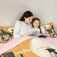 thumbnail image 4 of Manfei Tribal Cowgirl Twin Bedding Sets 7-Piece for Teen, Farmhouse Horse Bedding Comforter Set, Western Cactus Plant Reversible Sheet Sets, Microfiber Bedroom Decor, 4 of 7