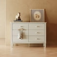 thumbnail image 4 of Art of Nursery by Storkcraft Rio 6 Drawer Nursery Dresser, Frosted Oat, 4 of 14