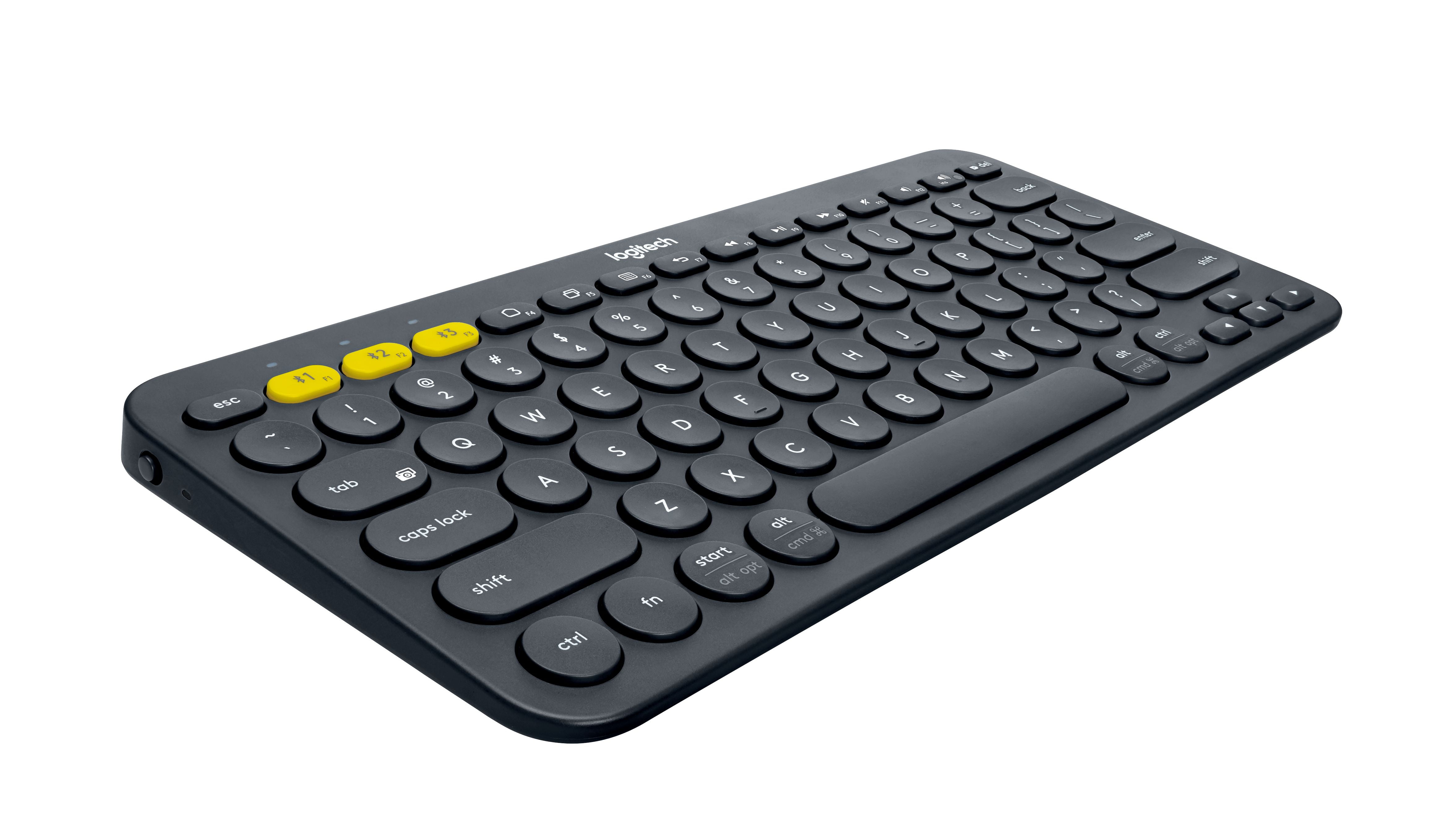 Logitech K380 Multi Device Bluetooth Keyboard Windows Mac Chrome Os Android Ipad Iphone Apple Tv Compatible With Flow Cross Computer Control And Easy Switch Up To 3 Devices Dark Grey Walmart Com Walmart Com