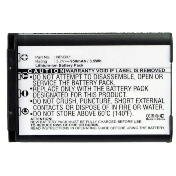 Batteries N Accessories BNA-WB-L9169 Digital Camera Battery - Li-ion, 3.7V, 950mAh, Ultra High Capacity - Replacement for Sony NP-BX1 Battery