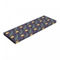 thumbnail image 1 of Garden Bench Pad, Night Blue Backdrop with Floral Pattern Hand Drawn Yellow Blooms and Water Drops, HR Foam Cushion with Decorative Fabric Cover, 45" x 15" x 2", Multicolor, by Ambesonne, 1 of 3