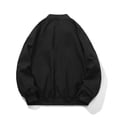 thumbnail image 4 of Man Solid Color Pockets Zipper Loose Baseball Collar Coat, 4 of 8