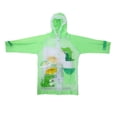 thumbnail image 1 of Impermeable de PVC para niños y estudiantes, ropa impermeable con capucha, asiento para mochila, color verde (M), 1 of 8