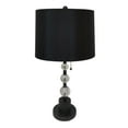 thumbnail image 2 of Royal Designs Oil Rub Bronze Lamp with Crystal Ball Accents and Black Shallow Drum Hardback Lamp Shade, Se of 2, 2 of 7