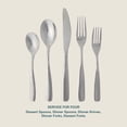 thumbnail image 3 of Gibson Home Hulton 20 Piece Flatware Silver Polish Silverware Set - Stainless Steel Utensils - Forks, Spoons, Knives, 3 of 5