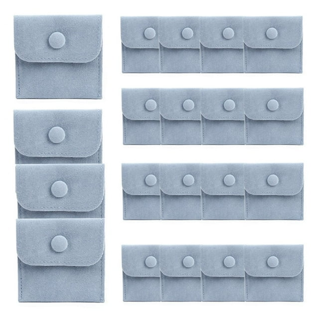 Microfiber Draw String Pouche Jewelry Storage 20pcs Durable Rings Ring Earrings Necklace Bracelet Pendant Packaging Bags