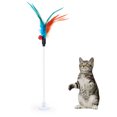 thumbnail image 1 of Jouet pour Chat Amusant Interactif à Ressort à Succion Baguette à Plume pour Chat Taquine-Chat, 1 of 4