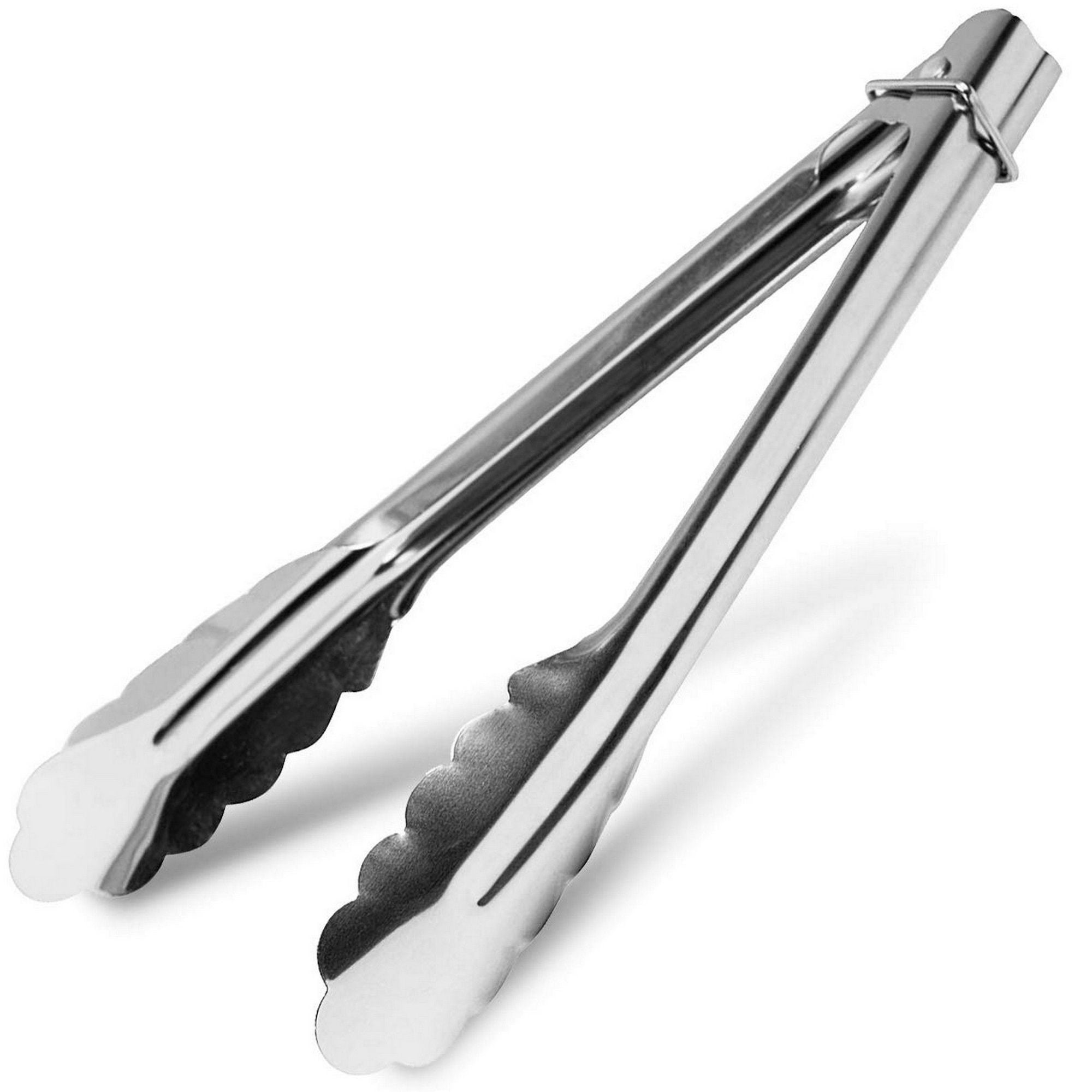Stainless Steel Grill Tongs - 3-Pack Small Kitchen Bbq 9-Inch Grilling ...