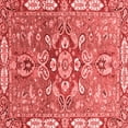 thumbnail image 1 of Ahgly Company Machine Washable Indoor Square Geometric Red Traditional Area Rugs, 8' Square, 1 of 4