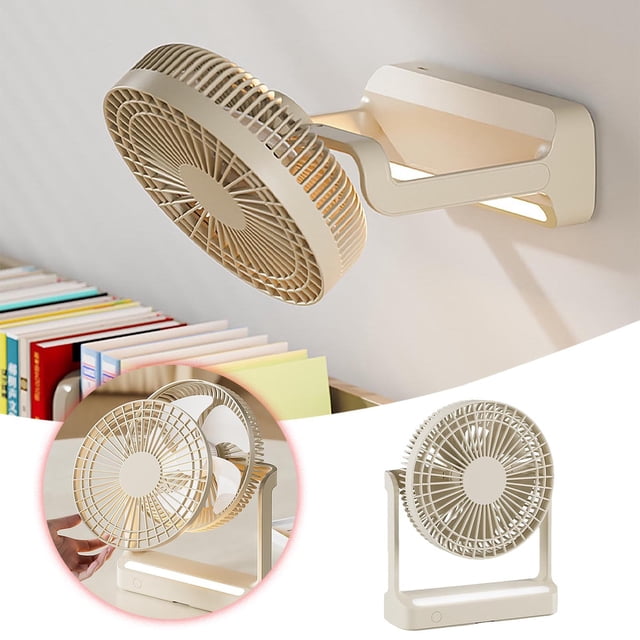 Klonfd 1Pc USB Summer Cool Fan Ceiling Fan With Light Portable Fan