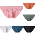 thumbnail image 3 of MYG Mens Threaded Low Waist U Convex Pouch Breathable Briefs Underwear Underpants, 3 of 9