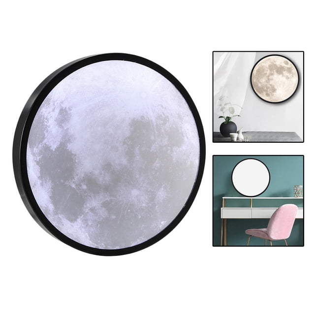 Lámpara LED espejo , maquillaje romántico lámparas colgantes Espejo, lámpara de decoración de dormitorio, decoración de de de Navidad 25cm Yinane Luz de espejo lunar